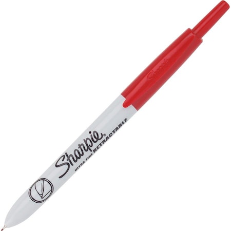 Markers, Retractable, Ultra Fine, Red PK